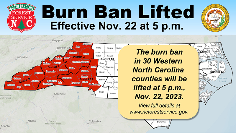Burn ban map